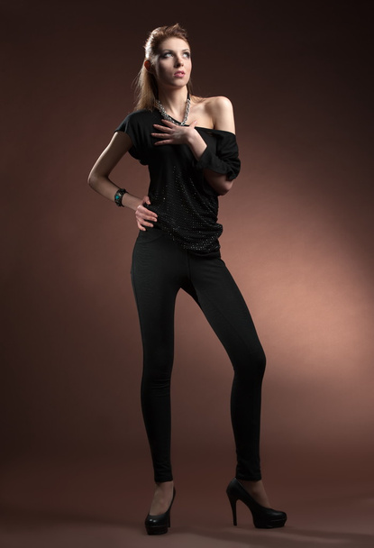 Girl model poses - Foto, afbeelding