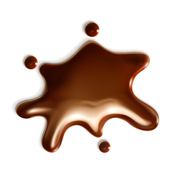 Chocolate drop, vector illustration - Vektor, Bild