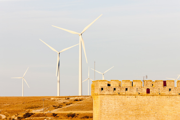 Wind turbines, Ampudia, Castile and Leon, Spain - Photo, Image