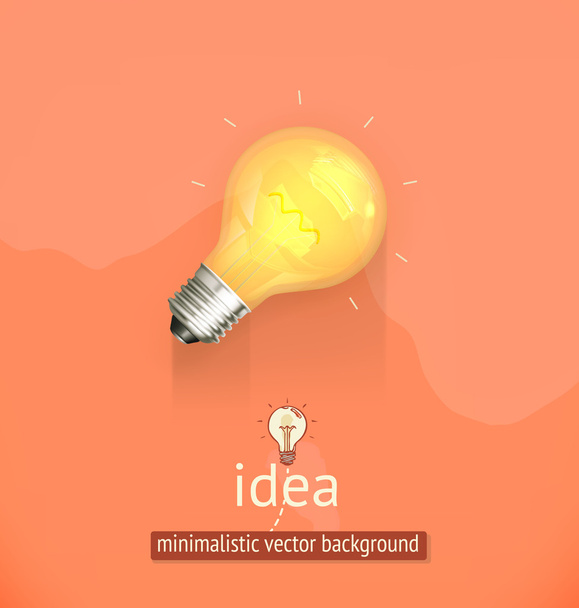 Idea, fondo de vector minimalista
 - Vector, imagen
