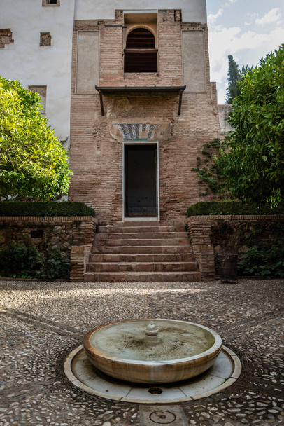 courtyard of the Stables in the Almunia Palace of the Generalife - Photo, Image