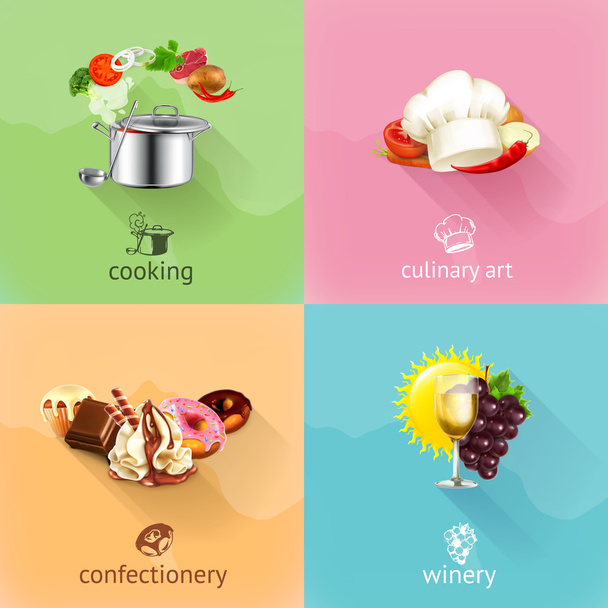 Food concept illustration - Vector, Image