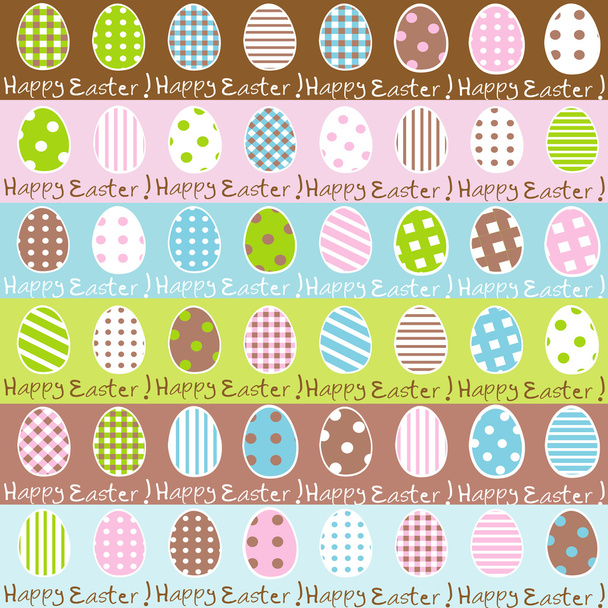 Cute Easter wrapping paper seamless pattern - Vector, Image