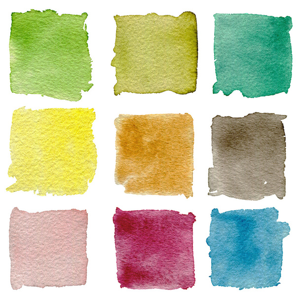 Spring watercolor palette. - Foto, Imagem