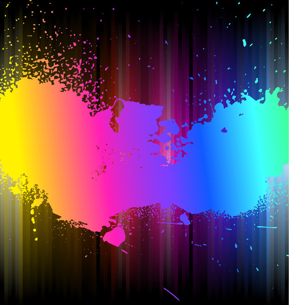 Grungy gocce d'acqua con spettro arcobaleno di colori
 - Vettoriali, immagini