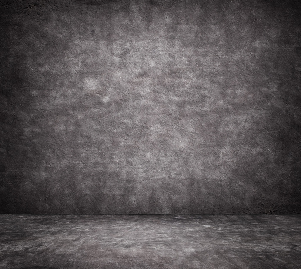 Černá prasklý betonové zdi textury s chodníku - Fotografie, Obrázek
