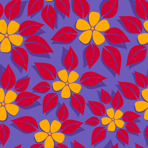 tropical floral pattern - Vector, Image