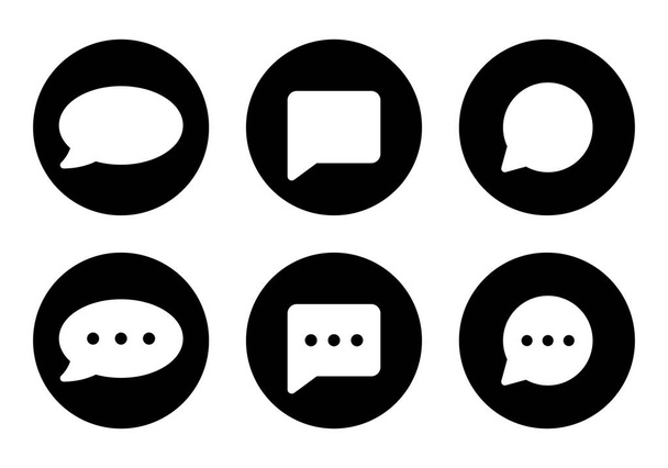 Voz icono de burbuja vector. Mensaje, chat y símbolo de signo de comentario - Vector, imagen