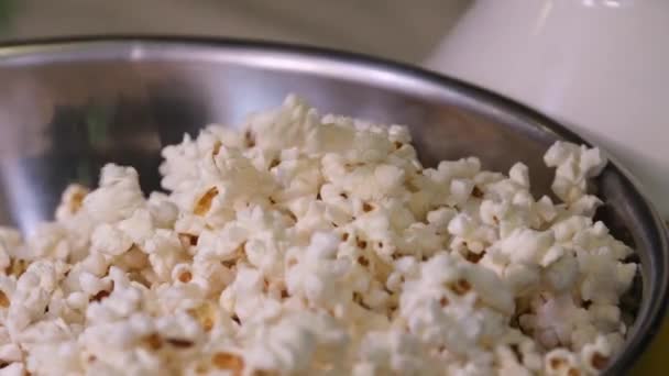 delicious sweet popcorn with lots of caramel, caramel flavor of popcorn close-up. High quality 4k footage - Footage, Video