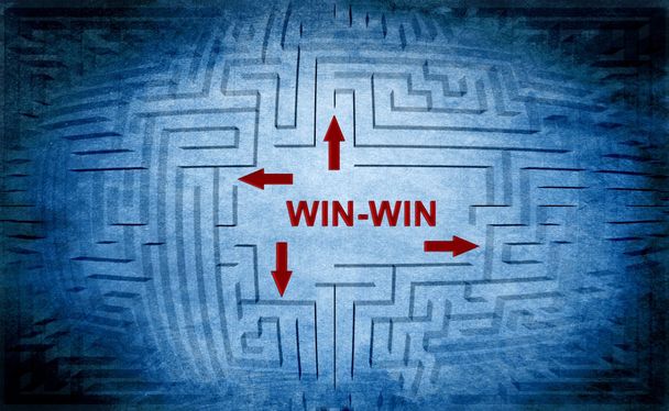 Win-win labirintus koncepció - Fotó, kép