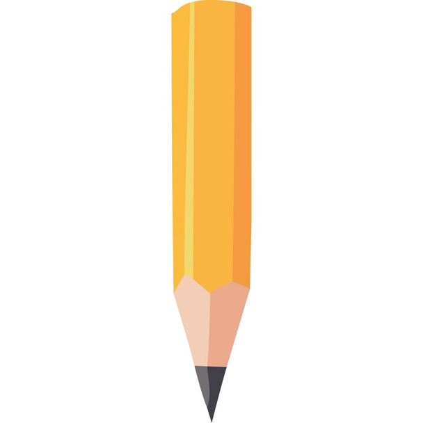 μολύβι σχολείο προμήθεια γραφής εικονίδιο απομονωμένο - Διάνυσμα, εικόνα