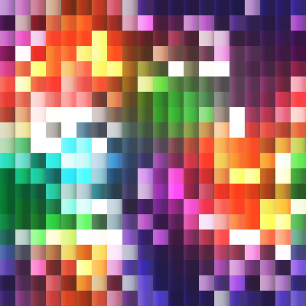 пластиковая 3D мозаика с радужными яркими цветами
 - Вектор,изображение