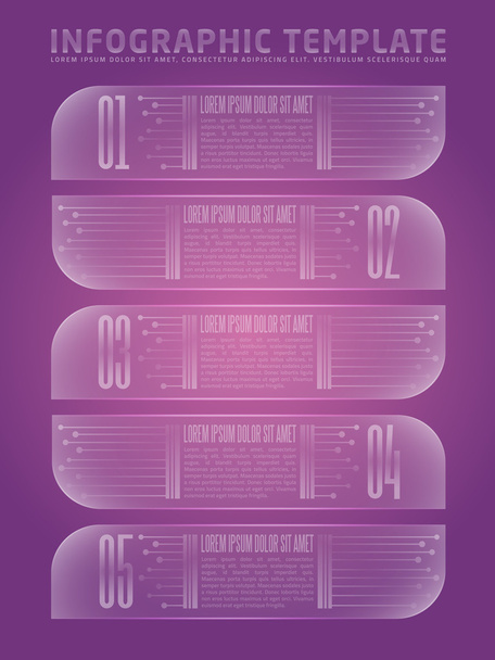Lista brillante numerada púrpura
 - Foto, imagen