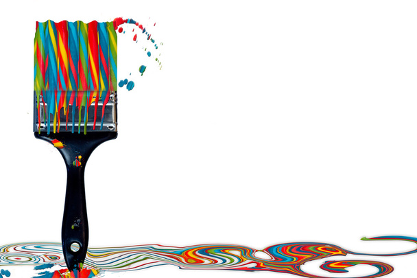 Pintura de pincel Candy-Cane Colores
 - Foto, Imagen