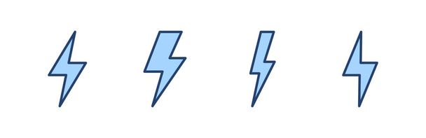 Вектор піктограми блискавки. електричний знак і символ. значок живлення. енергетичний знак
 - Вектор, зображення