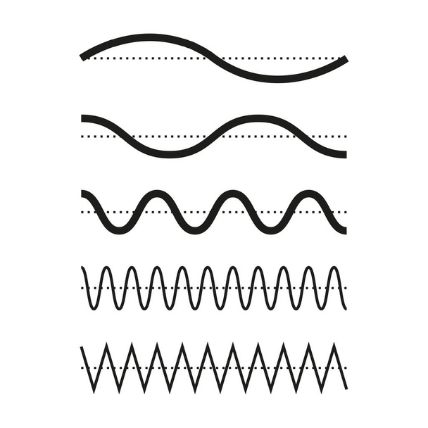 Ikona zvukové vlny. Symbol zvukové vlny. Vektorová ilustrace. EPS 10. Stock image. - Vektor, obrázek