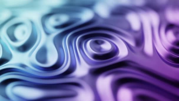 Purple violet color wallpaper fluid plastic jelly substance liquid surface abstract motion 3d animation waving shapes futuristic background ads presentation gradient metallic backdrop texture effect - Footage, Video