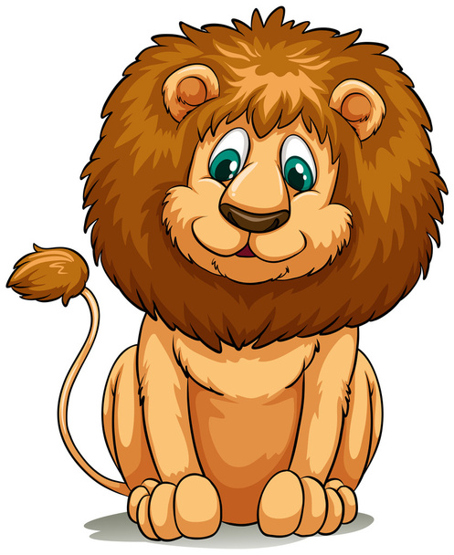 Comportamiento león marrón
 - Vector, Imagen