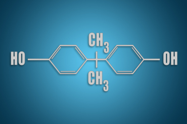 Wzór chemiczny bisfenol A (Bpa) - Zdjęcie, obraz