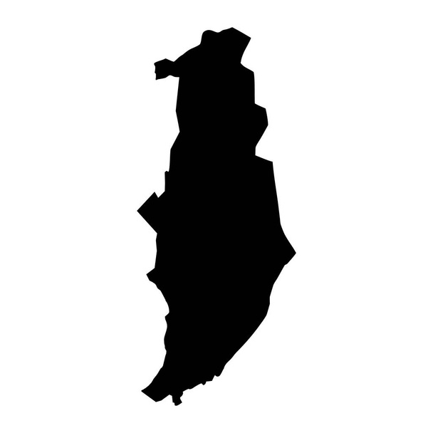 Golan Heights kaart, omstreden gebied in het Midden-Oosten. - Vector, afbeelding