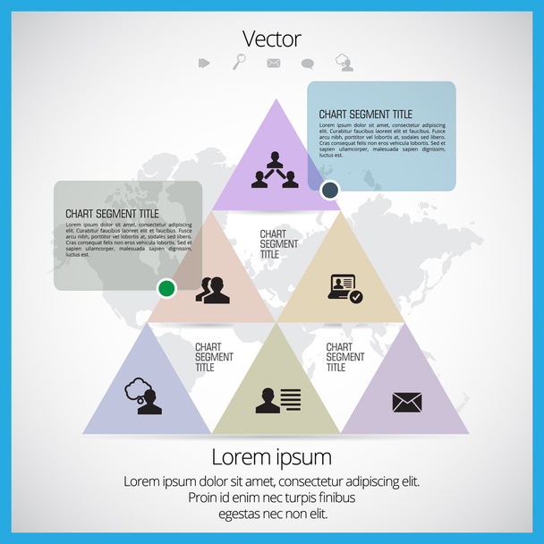 Infographic for annual report - Vector, imagen