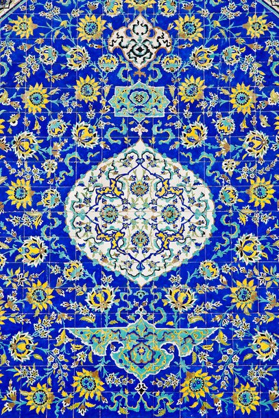 Keramik bemalte Kunstfliesen esfahan iran - Foto, Bild