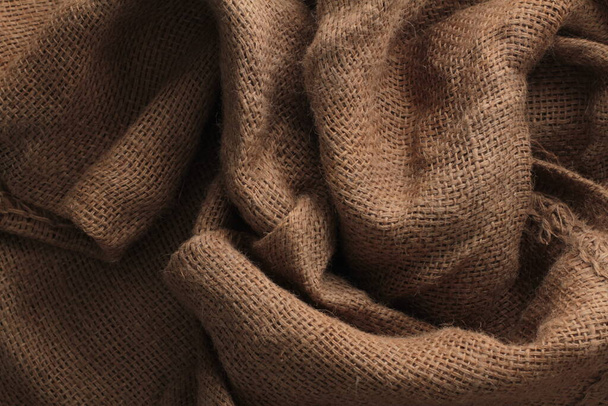 brown knitted fabric texture, background - Photo, Image