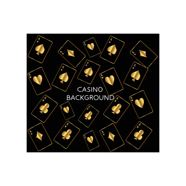 casino background ace card poker chips - Vector, Image