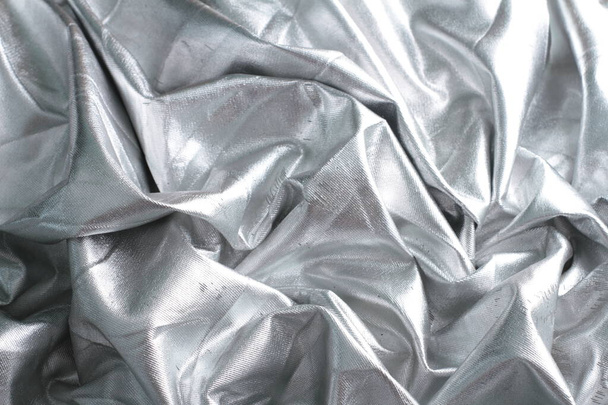 silver shiny foil background - Photo, Image