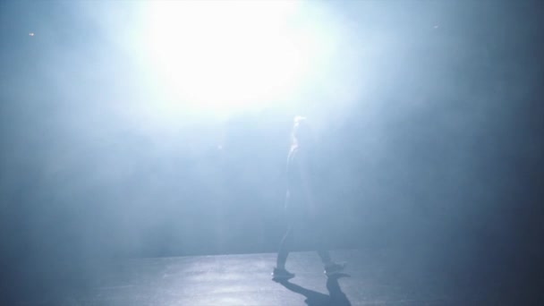 sziluett egy női táncos - Felvétel, videó