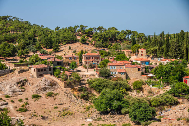 Adatepe is an old Turkish village in Kucukkuyu, Canakkale. , Zeus watched the Trojan War from an altar near Adatepe . High quality photo - Photo, Image