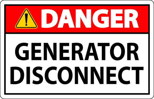 Danger Sign Generator Disconnect - Vector, Image