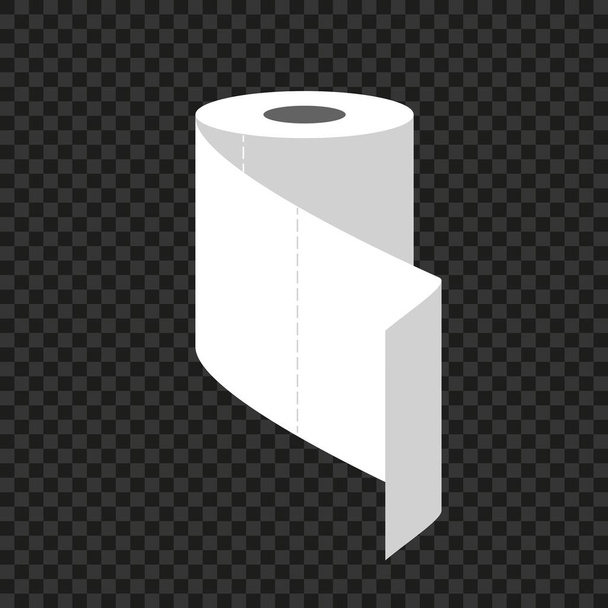 Rollo de papel higiénico. ilustración vectorial
 - Vector, imagen