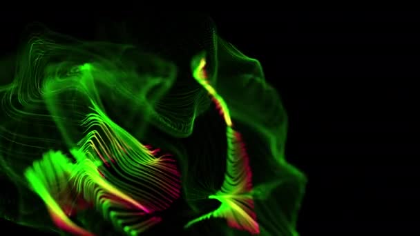 Hiukkasvirta Abstrakti vaikutus animaatio alfa kanava läpinäkyvä tausta - Materiaali, video