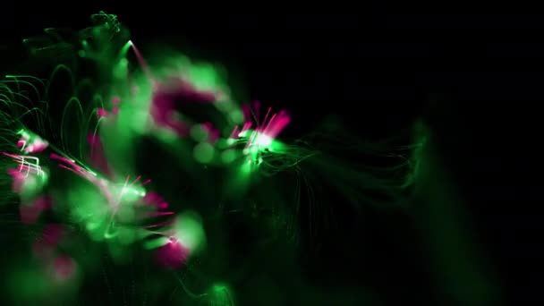 Animace efektu toku částic s průhledným pozadím alfa kanálu - Záběry, video