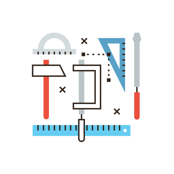 Icono de herramientas de ingeniería concepto
 - Vector, imagen