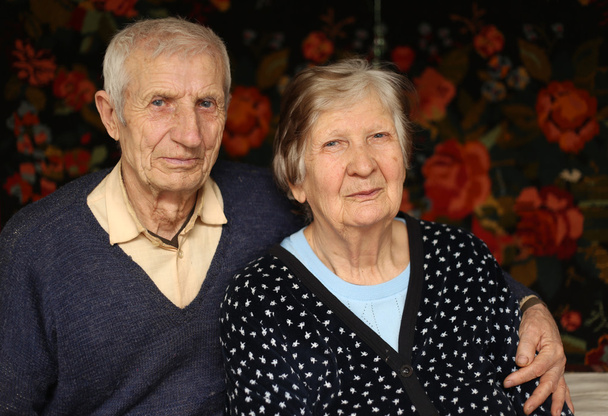portrait of grandparents at home - Fotoğraf, Görsel