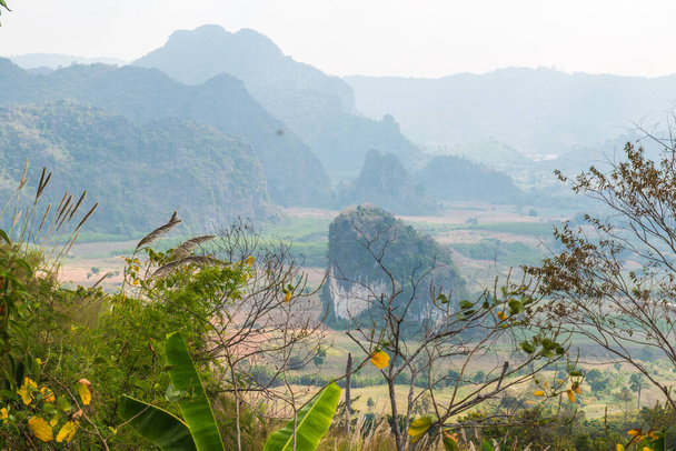 Phu Langka Ulusal Parkı, Tayland Güzel Manzarası. - Fotoğraf, Görsel