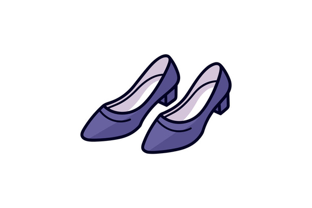 female shoes vector icon - Vector, Image