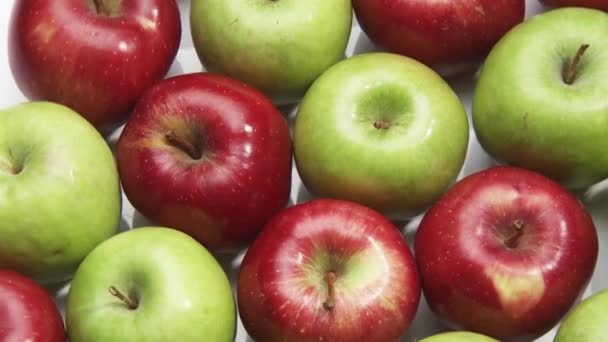 rote und grüne Äpfel - Filmmaterial, Video