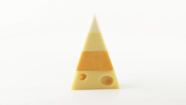 Different sorts of cheese - Footage, Video
