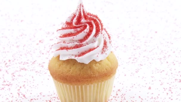 cupcake met crème topping - Video