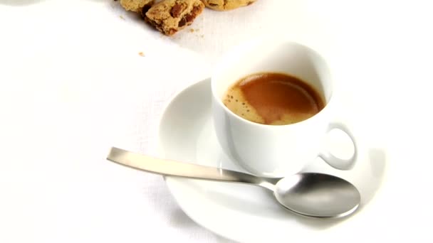 Kubek caffe crema - Materiał filmowy, wideo