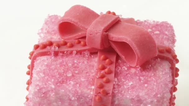 Pink petit four for Christmas - Footage, Video