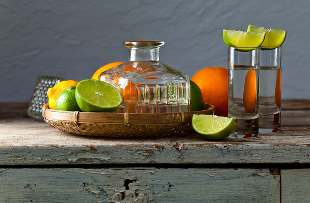 Tequila en citrusvruchten  - Foto, afbeelding