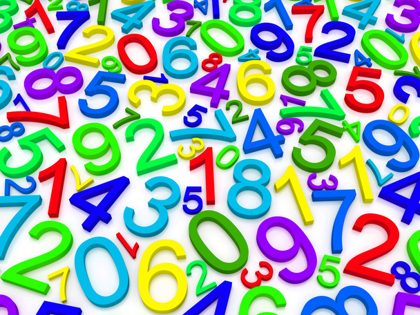 Background of numbers - Foto, Bild
