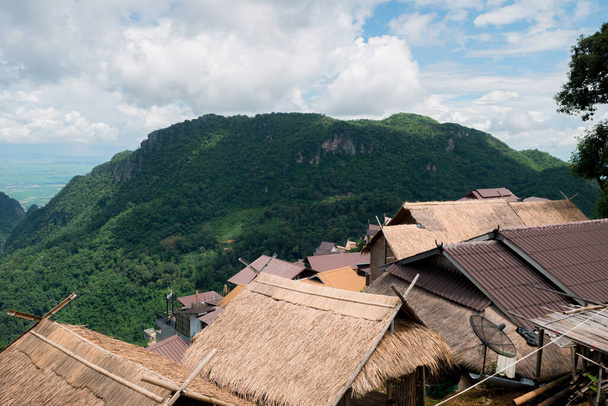 Naturaleza, vistas a la montaña, Ban Pha Hi, Provincia de Chiang Rai, Tailandia - Foto, imagen