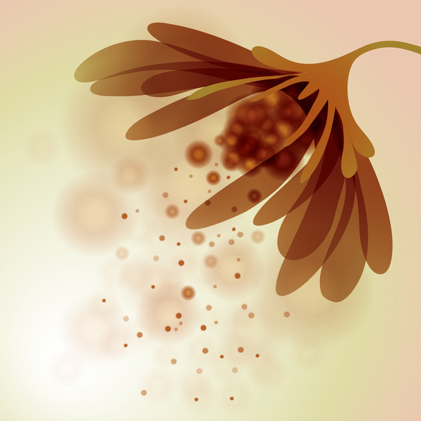 Абстрактные цветы
 - Вектор,изображение