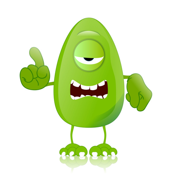 verde monstruo carácter expresiones divertido
 - Foto, imagen