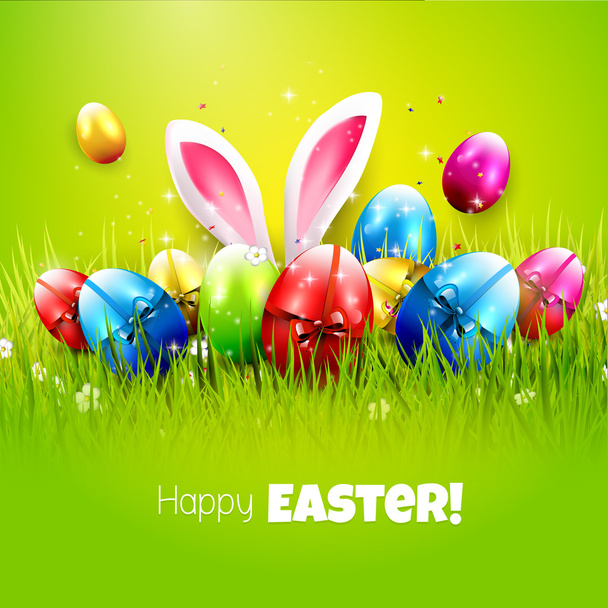 Easter greeting card - Vektor, kép